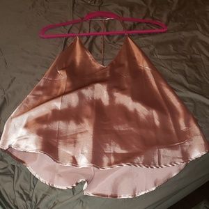 Rainbow Silk Halter Top (Love J)